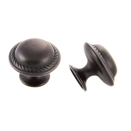 Crown 1-1/5" Rope Cabinet Knob Oil Rubbed Bronze Finish CHK8178410B